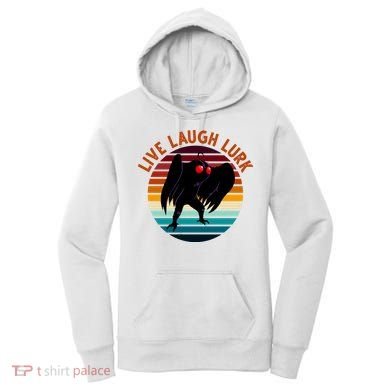 Live Laugh Lurk Mothman Retro Sunset Women's Hoodie