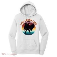 Live Laugh Lurk Mothman Retro Sunset Women's Hoodie thumb 0
