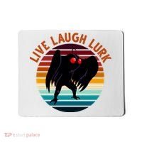 Live Laugh Lurk Mothman Retro Sunset Mousepad thumb 0