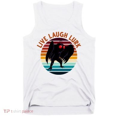 Live Laugh Lurk Mothman Retro Sunset Tank Top
