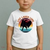 Live Laugh Lurk Mothman Retro Sunset Toddler T-Shirt thumb 2