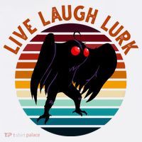 Live Laugh Lurk Mothman Retro Sunset Toddler T-Shirt thumb 4