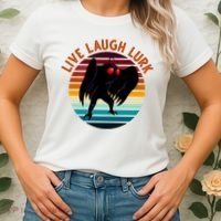 Live Laugh Lurk Mothman Retro Sunset Women's T-Shirt thumb 2