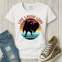 Live Laugh Lurk Mothman Retro Sunset Women's T-Shirt thumb 3
