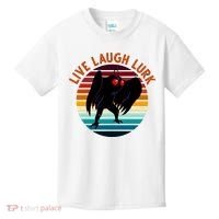 Live Laugh Lurk Mothman Retro Sunset Kids T-Shirt thumb 0