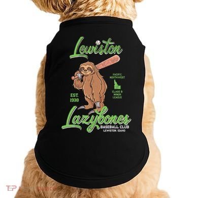 Lewiston Lazybones Minor League Retro Baseball Team Doggie Tank