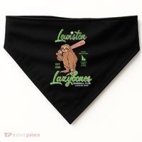 Lewiston Lazybones Minor League Retro Baseball Team USA-Made Doggie Bandana thumb 0