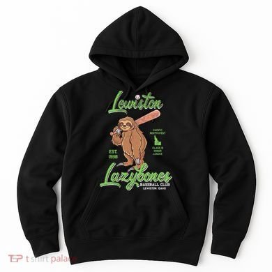 Lewiston Lazybones Minor League Retro Baseball Team Hoodie