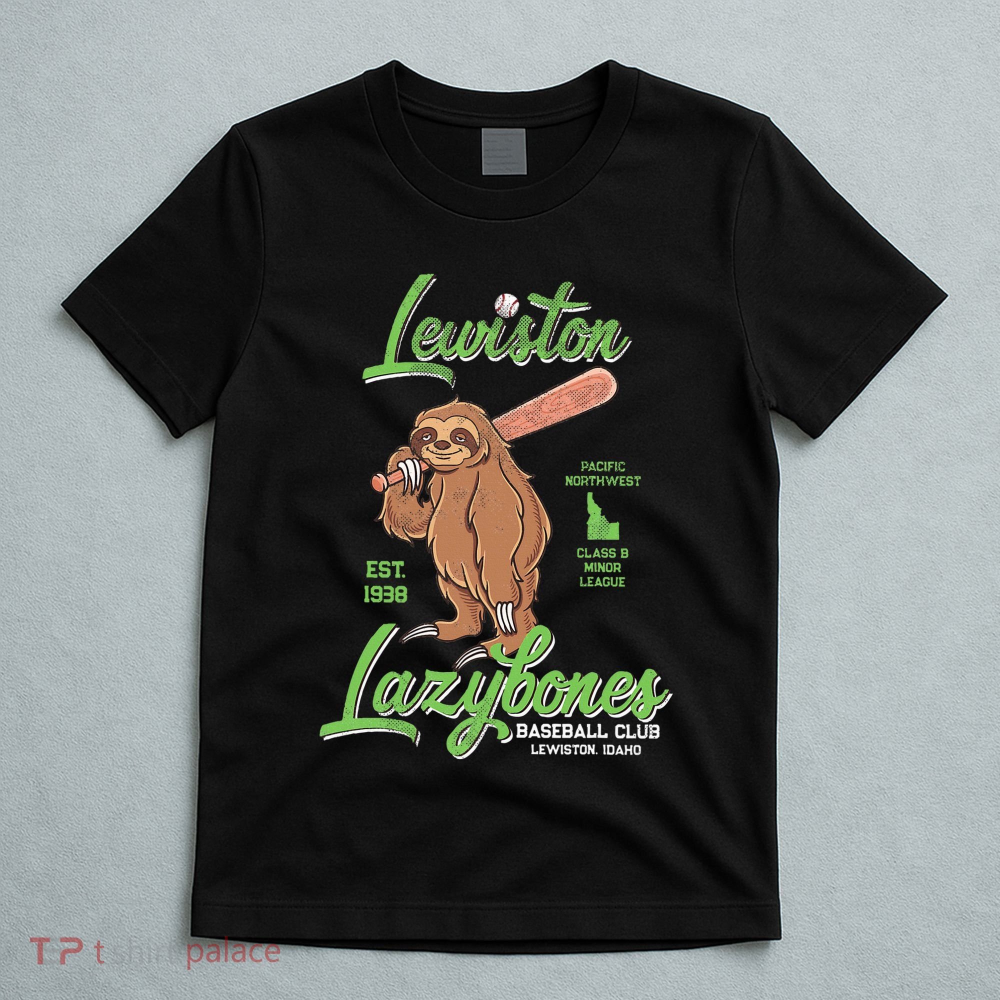 Lewiston Lazybones Minor League Retro Baseball Team T-Shirt