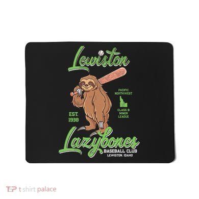 Lewiston Lazybones Minor League Retro Baseball Team Mousepad