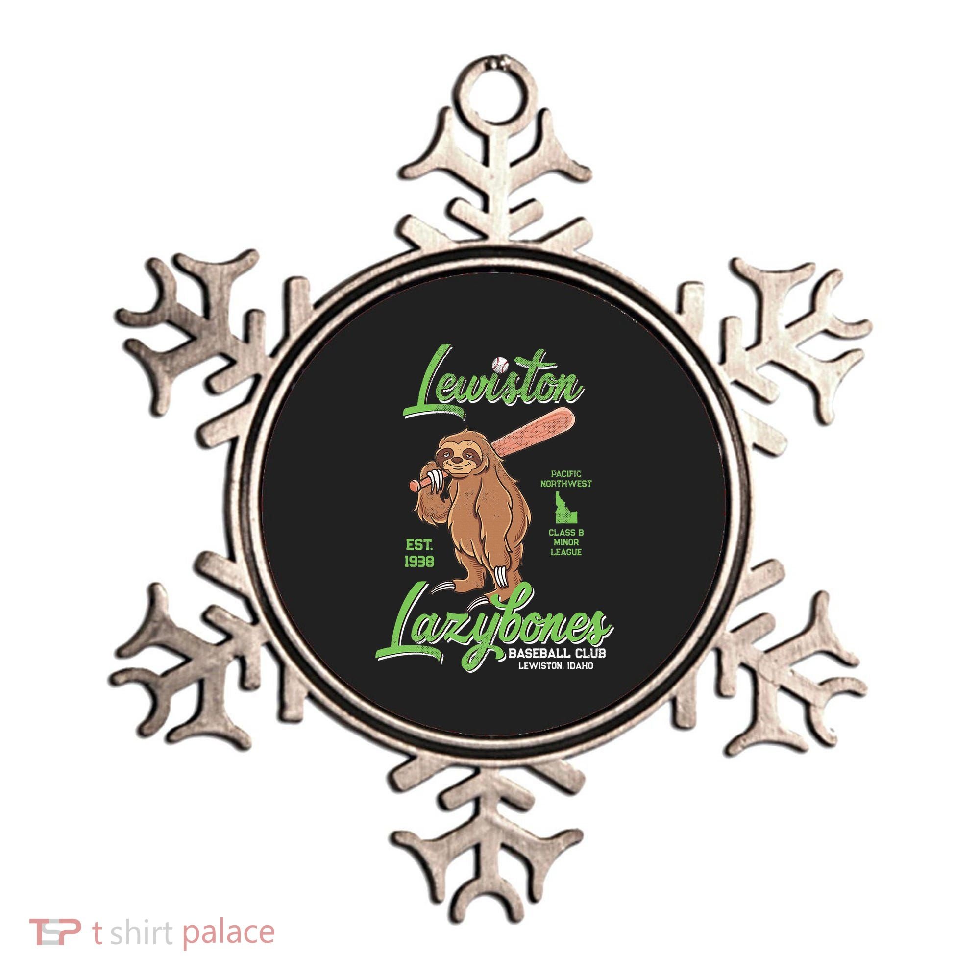 Lewiston Lazybones Minor League Retro Baseball Team Ornament