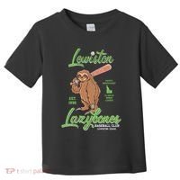 Lewiston Lazybones Minor League Retro Baseball Team Toddler T-Shirt thumb 0