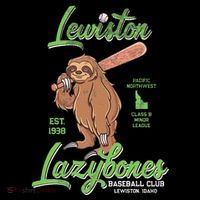 Lewiston Lazybones Minor League Retro Baseball Team Women's T-Shirt thumb 6