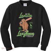 Lewiston Lazybones Minor League Retro Baseball Team Kids Sweatshirt thumb 0