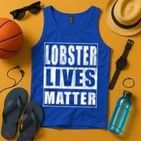 Lobster Lives Matter Funny Environtist Gift Ecologist Gift Tank Top thumb 4