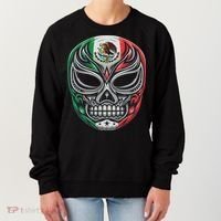 Lucha Libre Mexico Flag Wrestling Mask For Women Women's Sweatshirt thumb 0