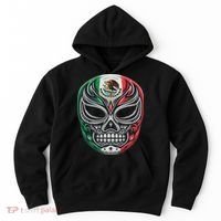 Lucha Libre Mexico Flag Wrestling Mask For Women Hoodie thumb 0