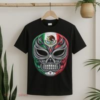 Lucha Libre Mexico Flag Wrestling Mask For Women T-Shirt thumb 2