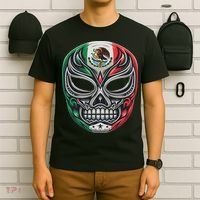 Lucha Libre Mexico Flag Wrestling Mask For Women T-Shirt thumb 6