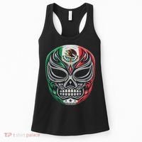 Lucha Libre Mexico Flag Wrestling Mask For Women Women's Tank Top thumb 0