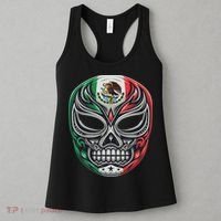 Lucha Libre Mexico Flag Wrestling Mask For Women Women's Tank Top thumb 3