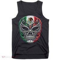 Lucha Libre Mexico Flag Wrestling Mask For Women Tank Top thumb 0