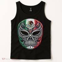 Lucha Libre Mexico Flag Wrestling Mask For Women Tank Top thumb 2