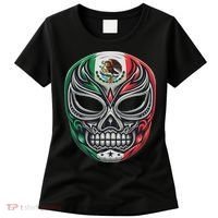 Lucha Libre Mexico Flag Wrestling Mask For Women Women's T-Shirt thumb 0