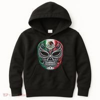 Lucha Libre Mexico Flag Wrestling Mask For Women Kids Hoodie thumb 0