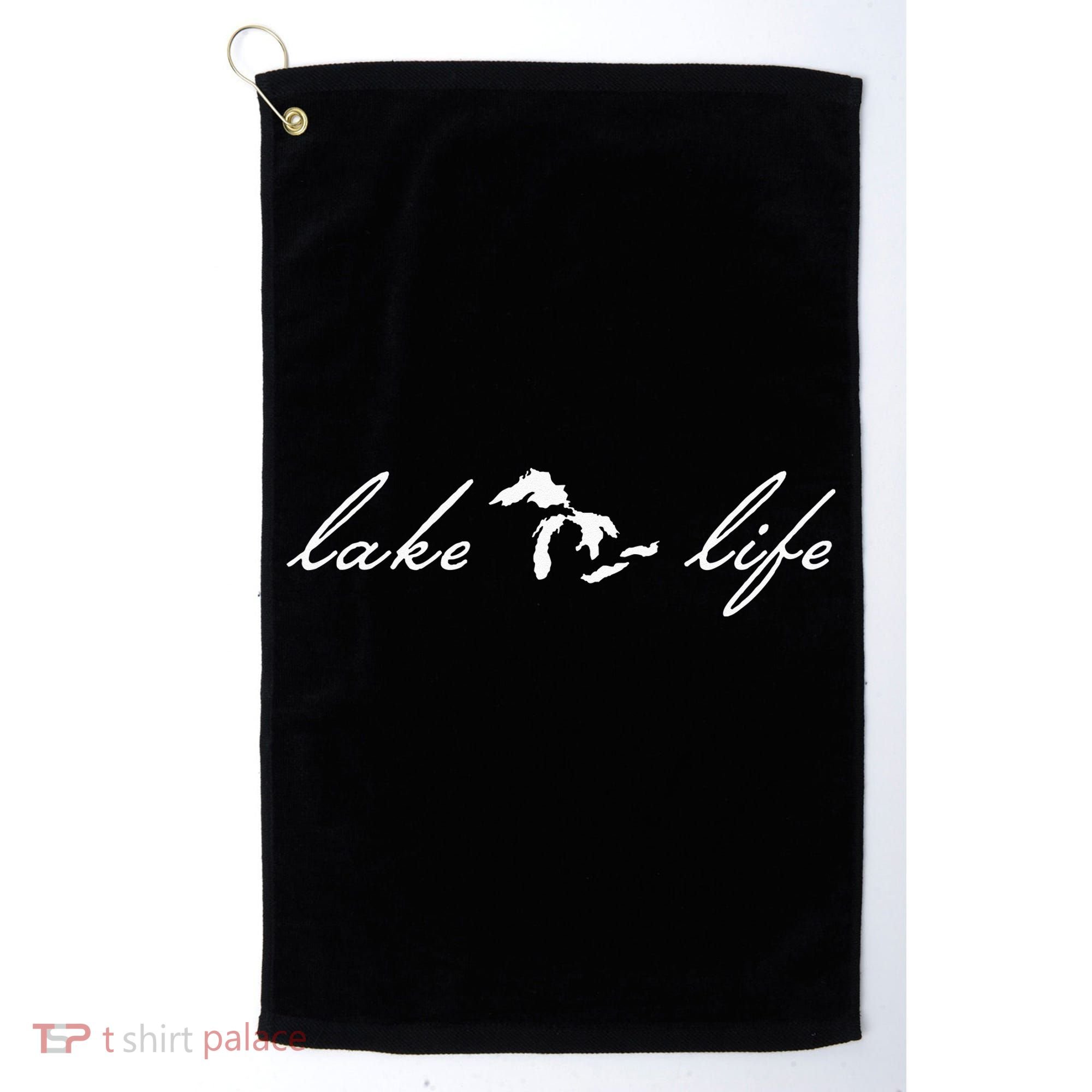 Lake Life Michigan Great Lakes Golf Towel