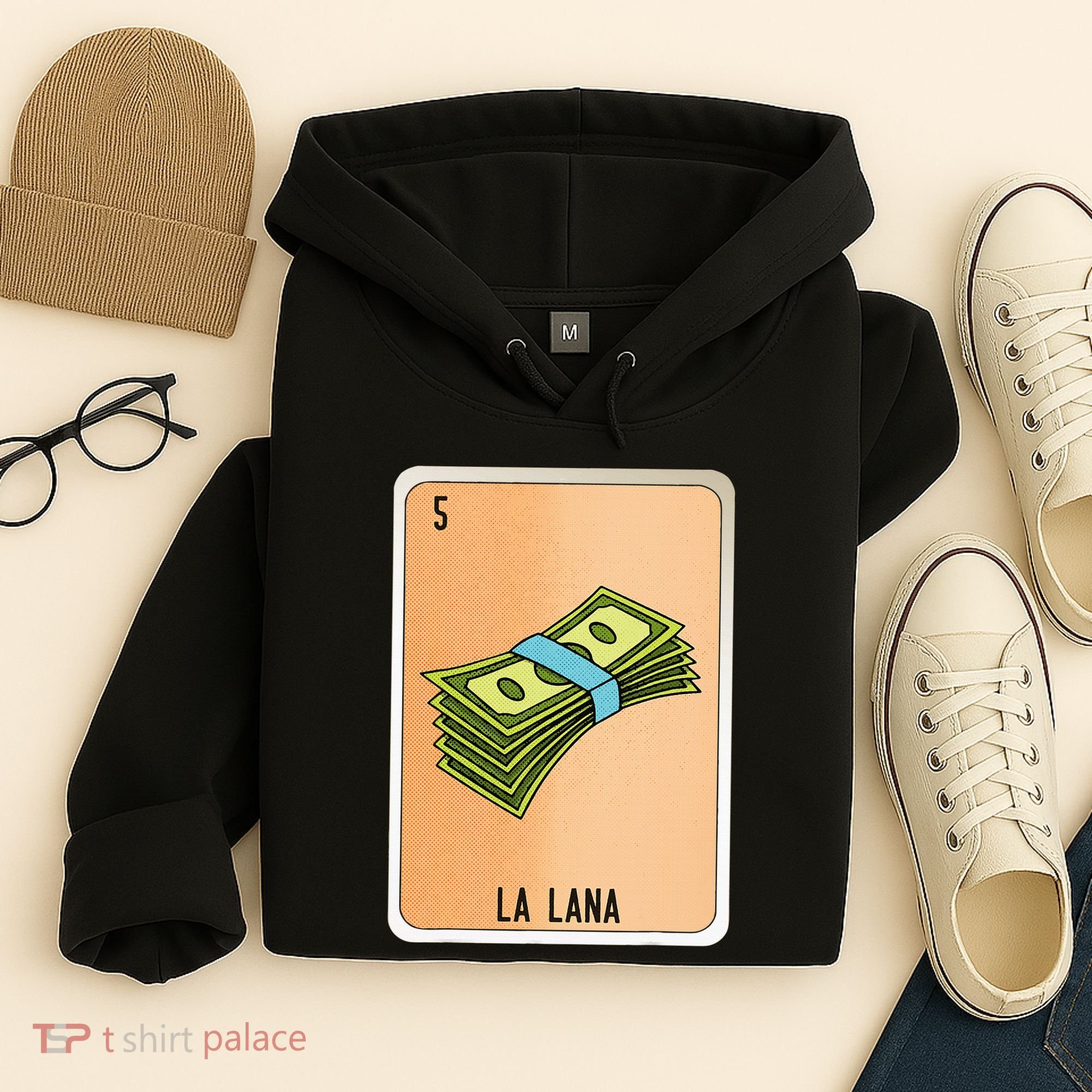La Lana Mexican Slang Chicano Bingo Cards Hoodie