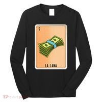 La Lana Mexican Slang Chicano Bingo Cards Long Sleeve Shirt thumb 0