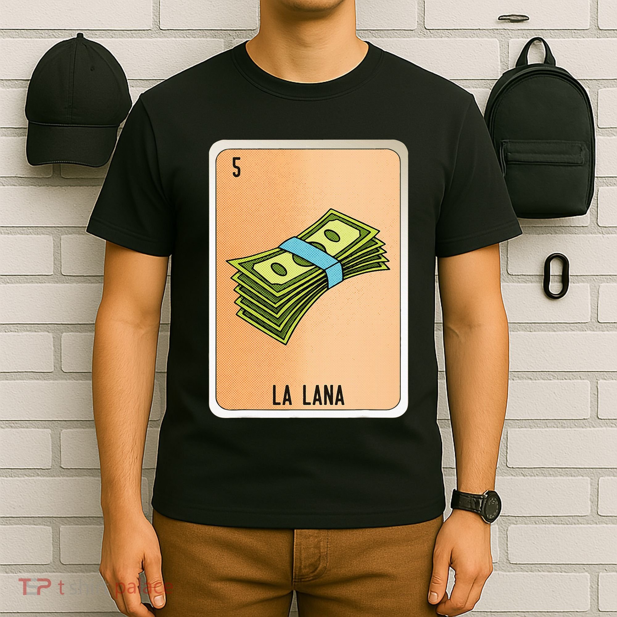 La Lana Mexican Slang Chicano Bingo Cards T-Shirt