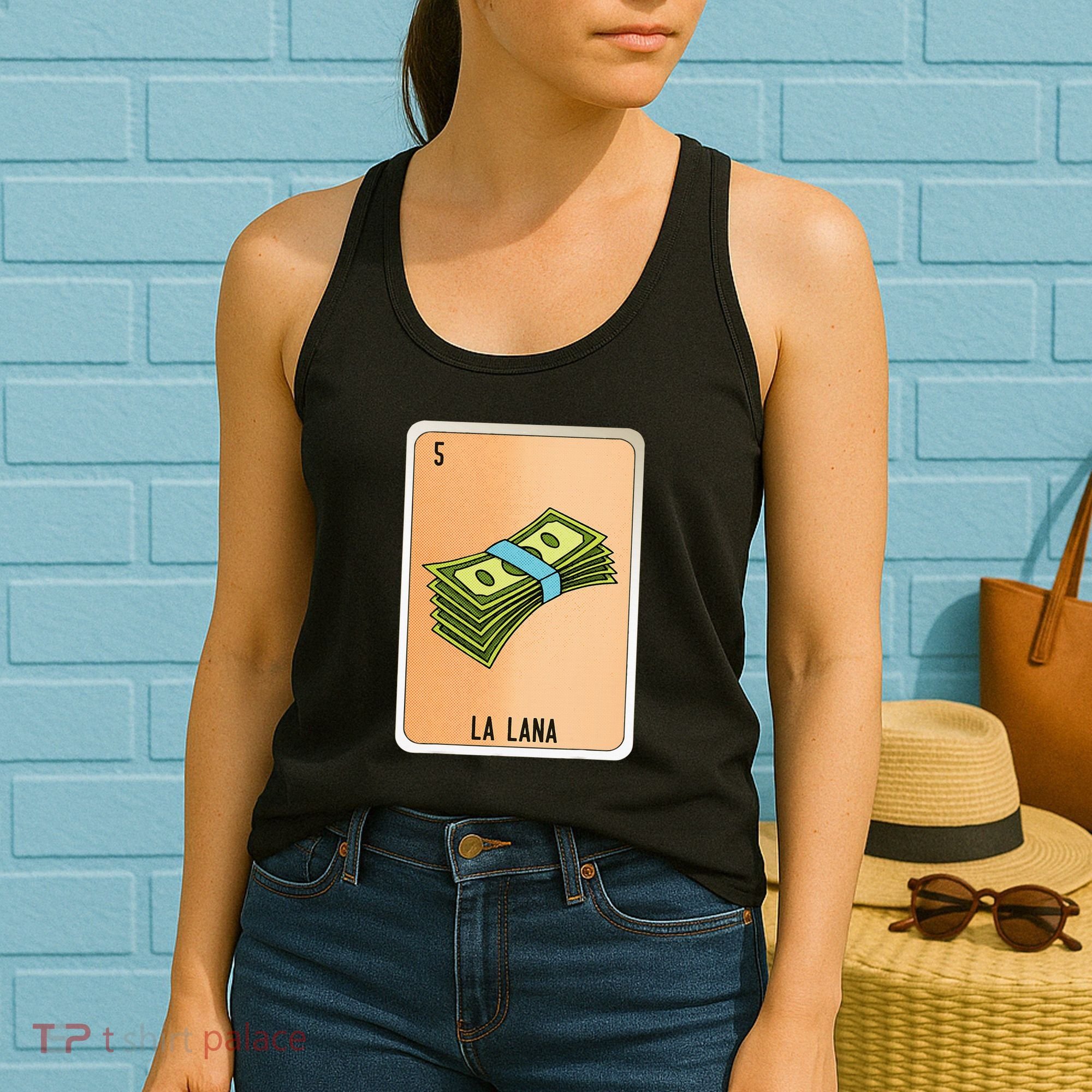 La Lana Mexican Slang Chicano Bingo Cards Women's Tank Top