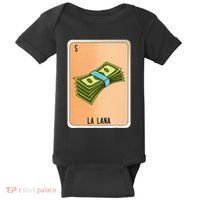 La Lana Mexican Slang Chicano Bingo Cards Baby Bodysuit thumb 0