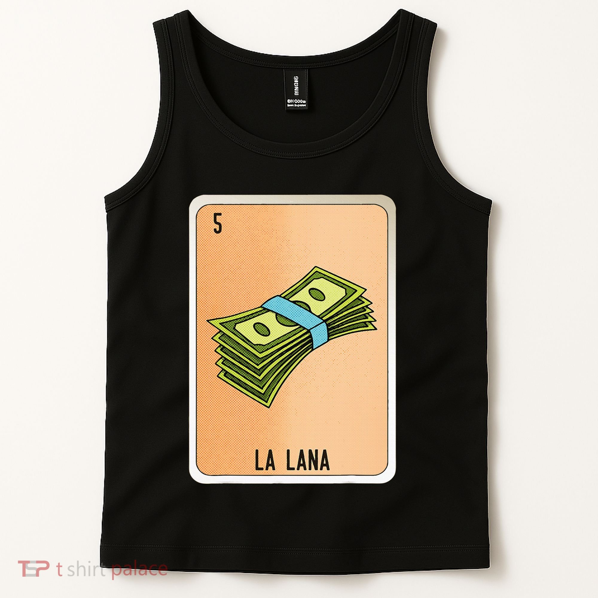 La Lana Mexican Slang Chicano Bingo Cards Tank Top