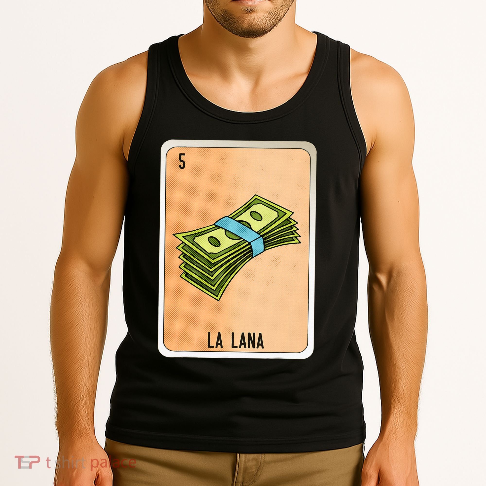 La Lana Mexican Slang Chicano Bingo Cards Tank Top