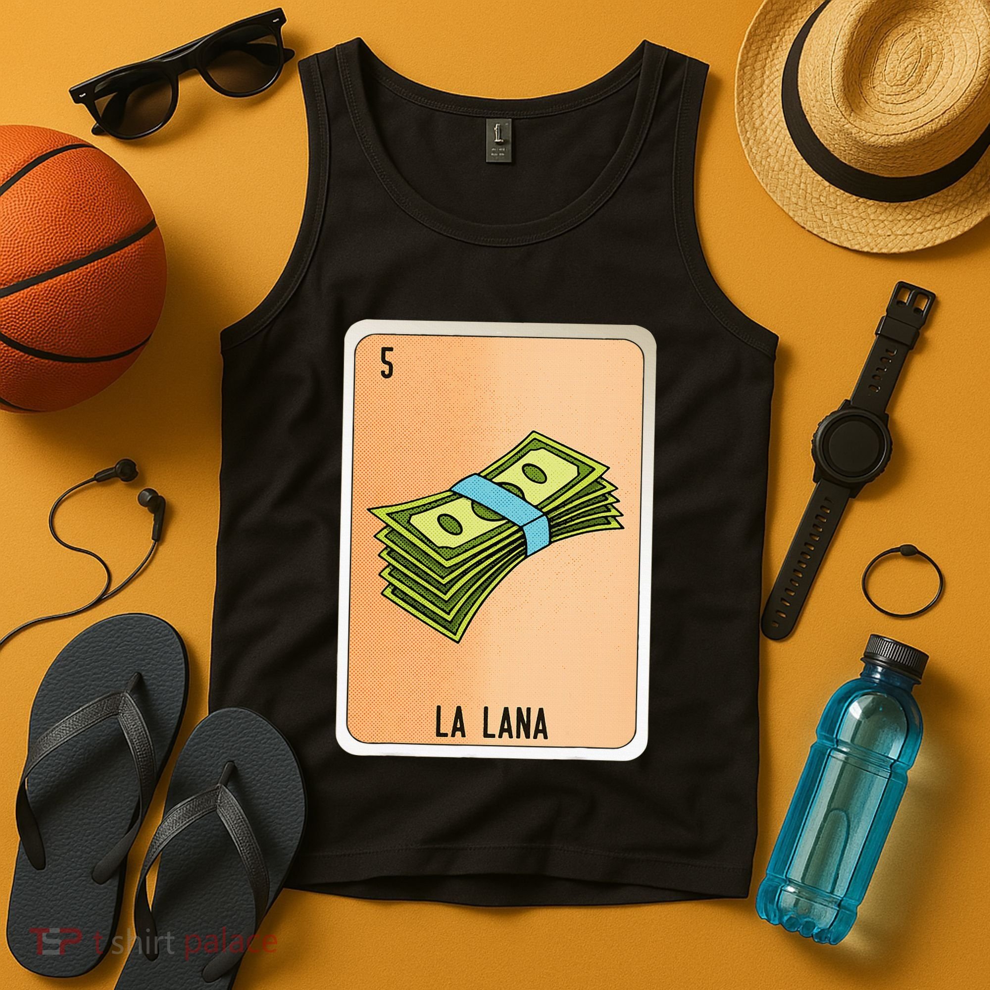 La Lana Mexican Slang Chicano Bingo Cards Tank Top