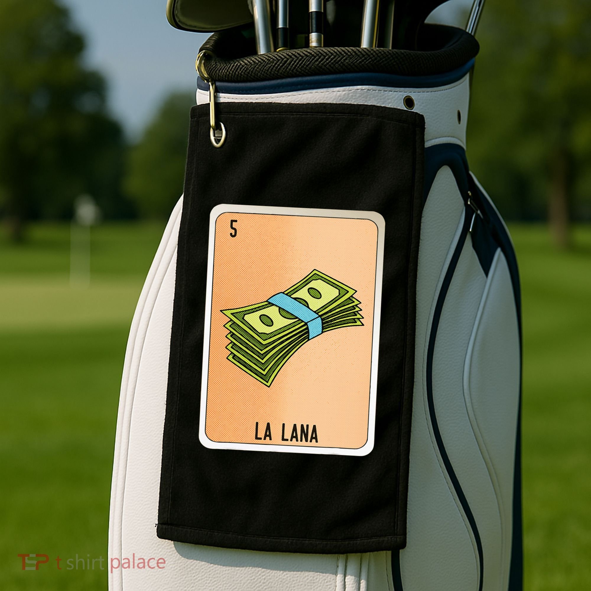 La Lana Mexican Slang Chicano Bingo Cards Golf Towel