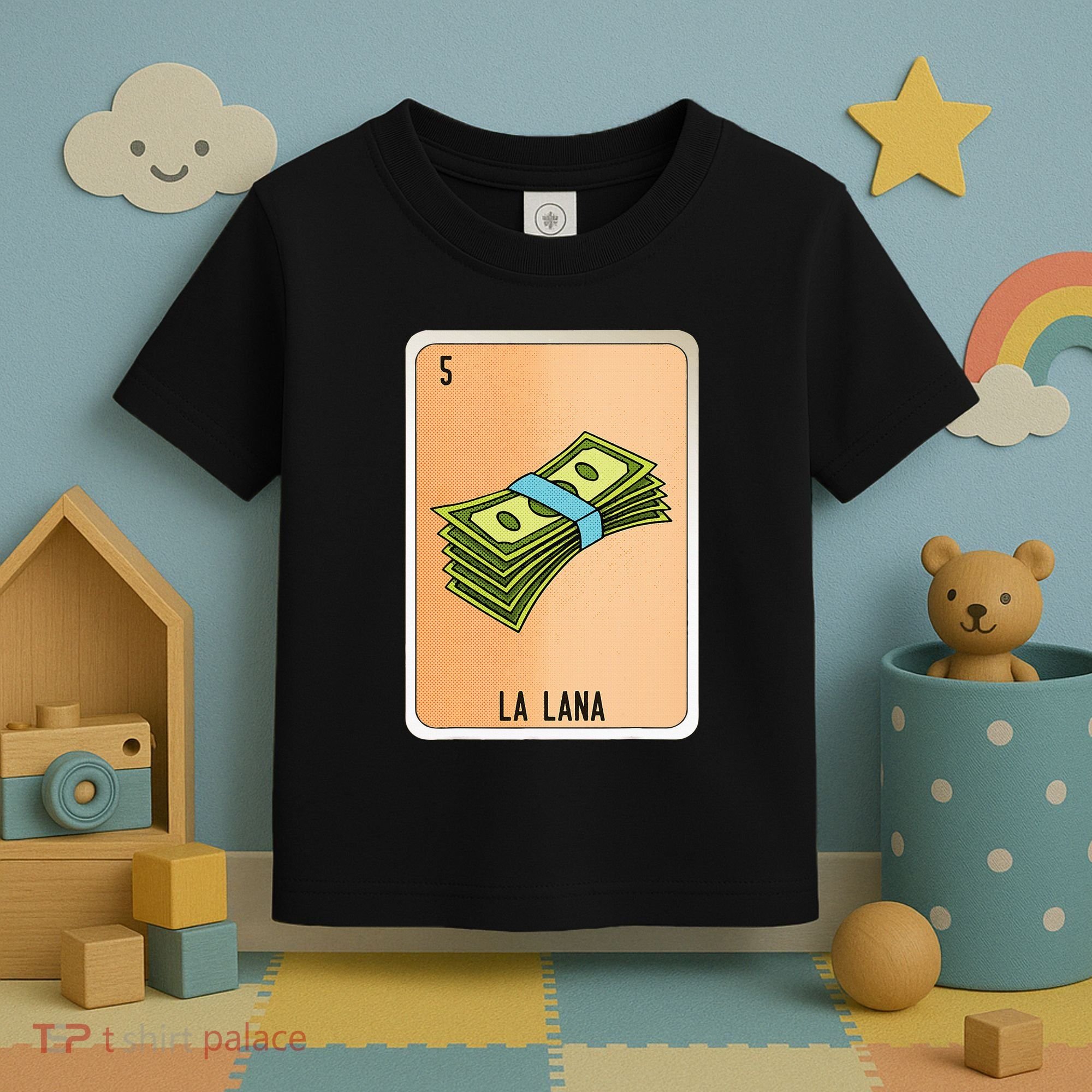 La Lana Mexican Slang Chicano Bingo Cards Toddler T-Shirt