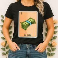 La Lana Mexican Slang Chicano Bingo Cards Women's T-Shirt thumb 2