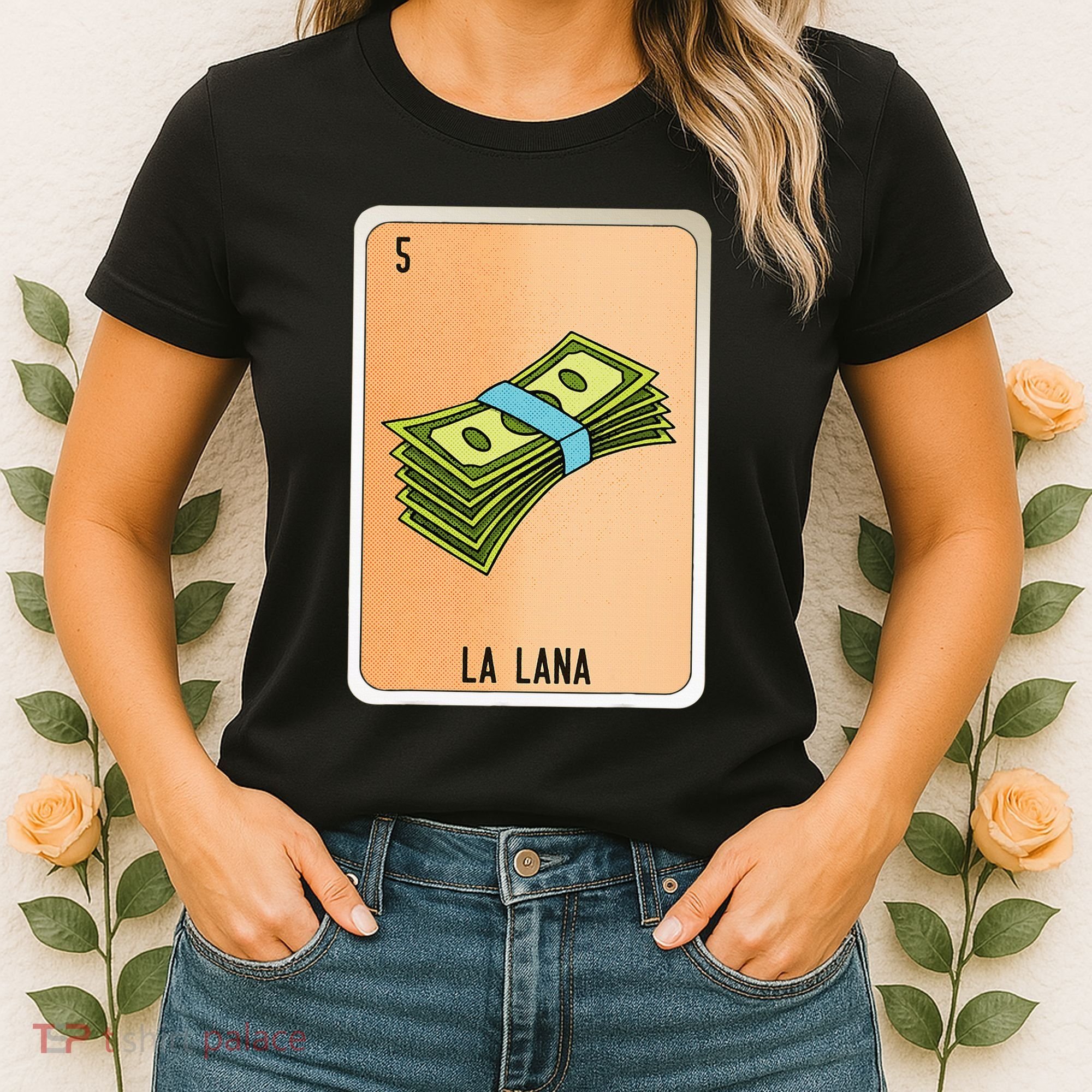 La Lana Mexican Slang Chicano Bingo Cards Women's T-Shirt