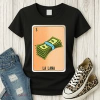 La Lana Mexican Slang Chicano Bingo Cards Women's T-Shirt thumb 3