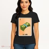 La Lana Mexican Slang Chicano Bingo Cards Women's T-Shirt thumb 4