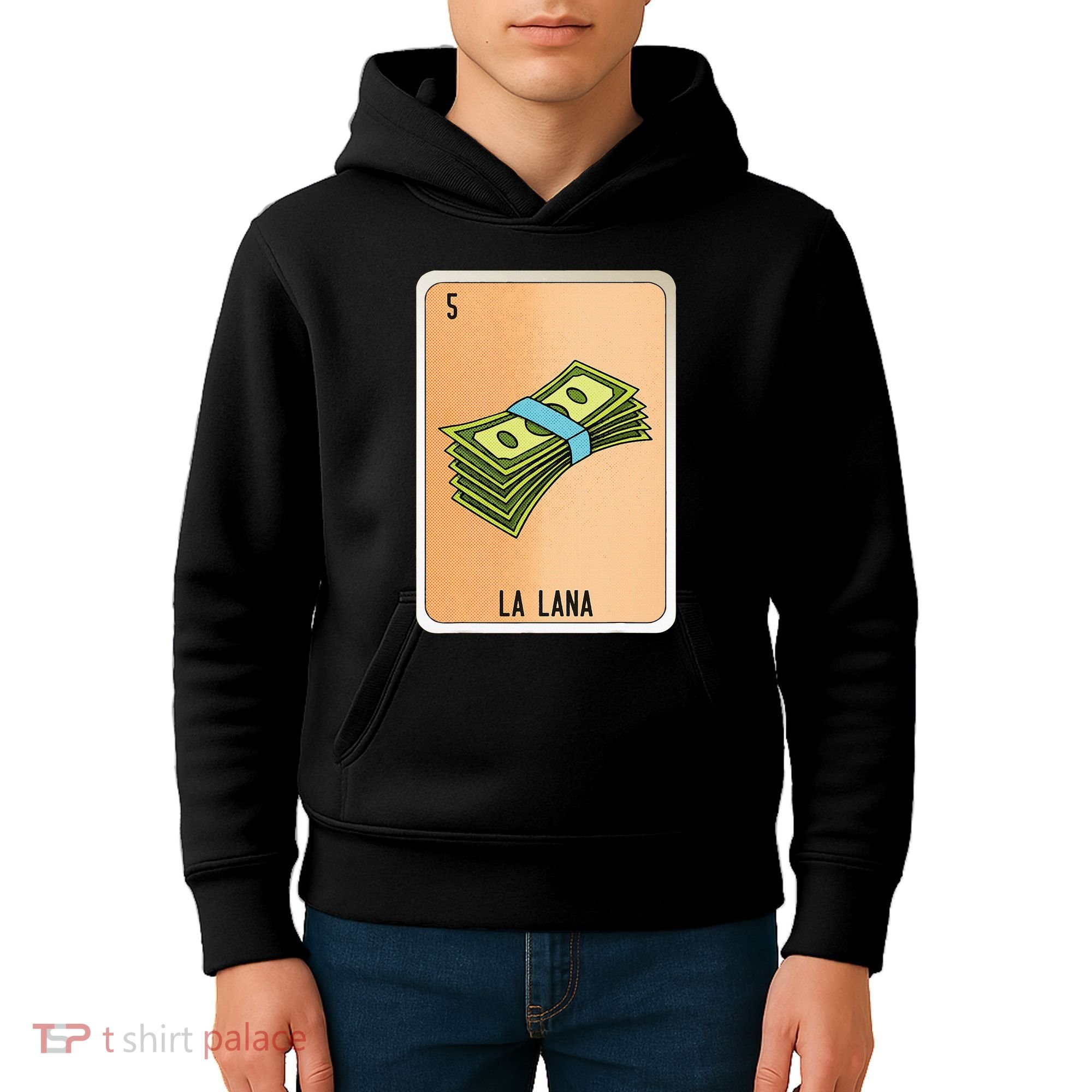 La Lana Mexican Slang Chicano Bingo Cards Kids Hoodie