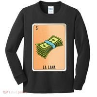 La Lana Mexican Slang Chicano Bingo Cards Kids Long Sleeve Shirt thumb 0