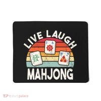 Live Laugh Mahjong Retro Mahjongg Chinese Mousepad thumb 0