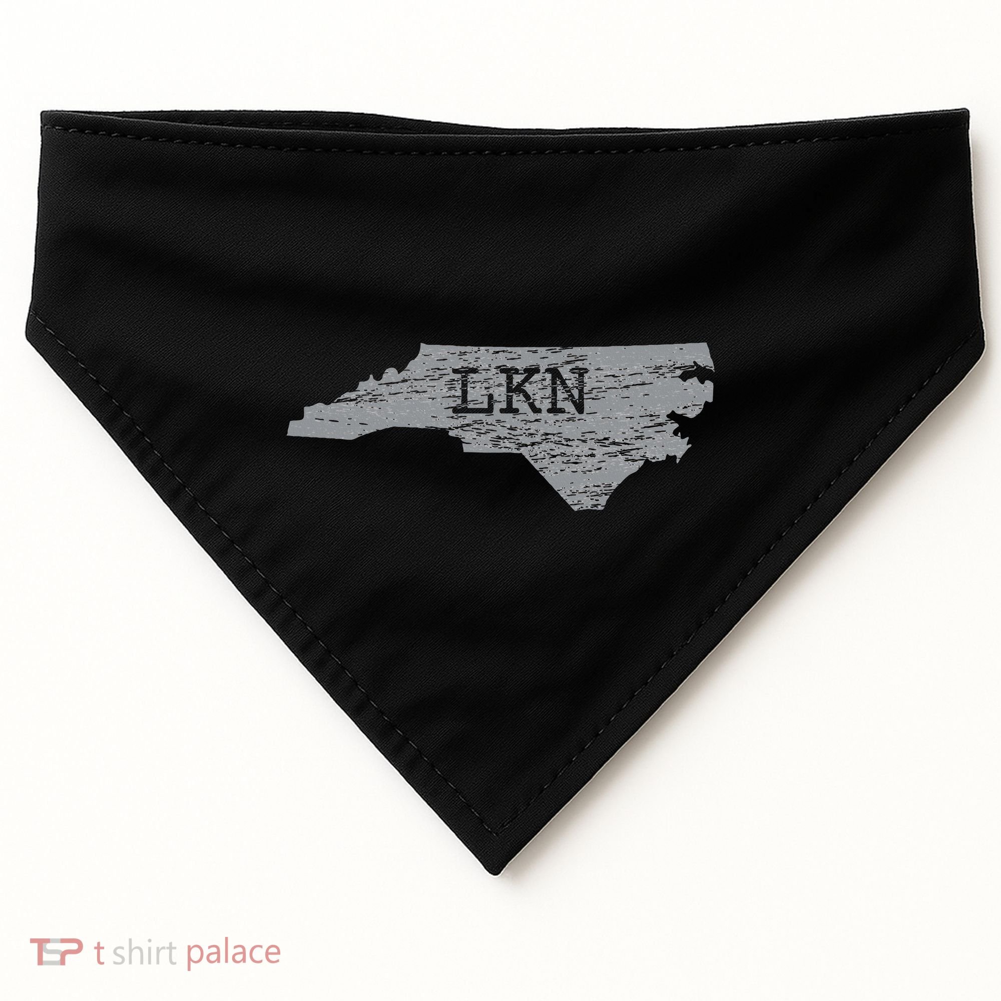 Lkn Lake Norman North Carolina State Gift To Him Her USA-Made Doggie Bandana