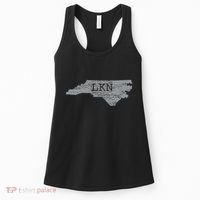Lkn Lake Norman North Carolina State Gift To Him Her Women's Tank Top thumb 0