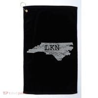 Lkn Lake Norman North Carolina State Gift To Him Her Golf Towel thumb 0